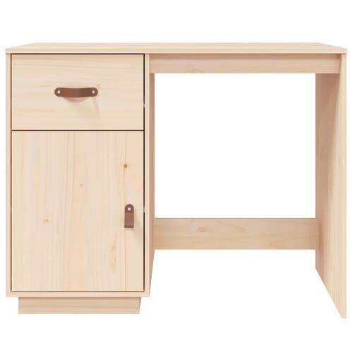 Skrivebord 95x50x75 cm massivt fyrretræ