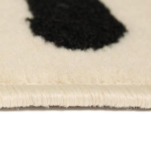Moderne tæppe zebradesign 80 x 150 cm beige/sort
