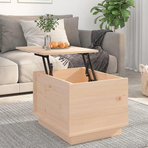 Sofabord 40x50x35 cm massivt fyrretræ