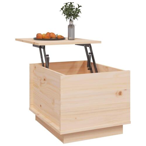 Sofabord 40x50x35 cm massivt fyrretræ