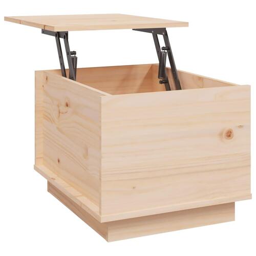 Sofabord 40x50x35 cm massivt fyrretræ