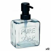 Sæbedispenser Pure Soap 250 ml Krystal Sort Plastik (12 enheder)