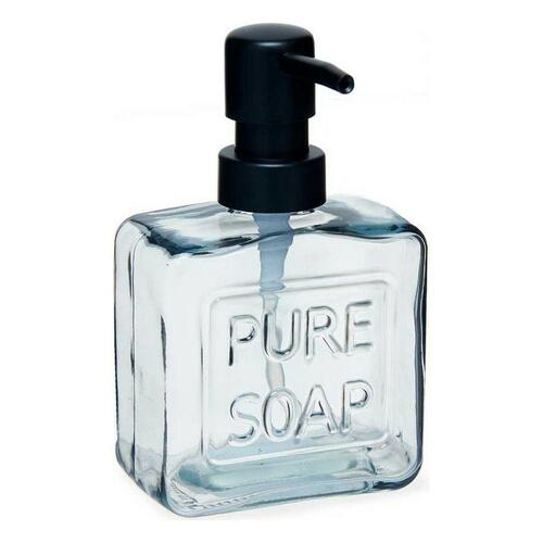 Sæbedispenser Pure Soap 250 ml Krystal Sort Plastik (12 enheder)