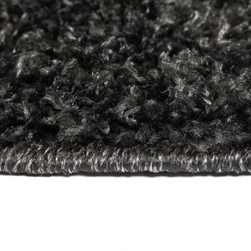 Shaggy tæppe 80 x 150 cm antracitgrå
