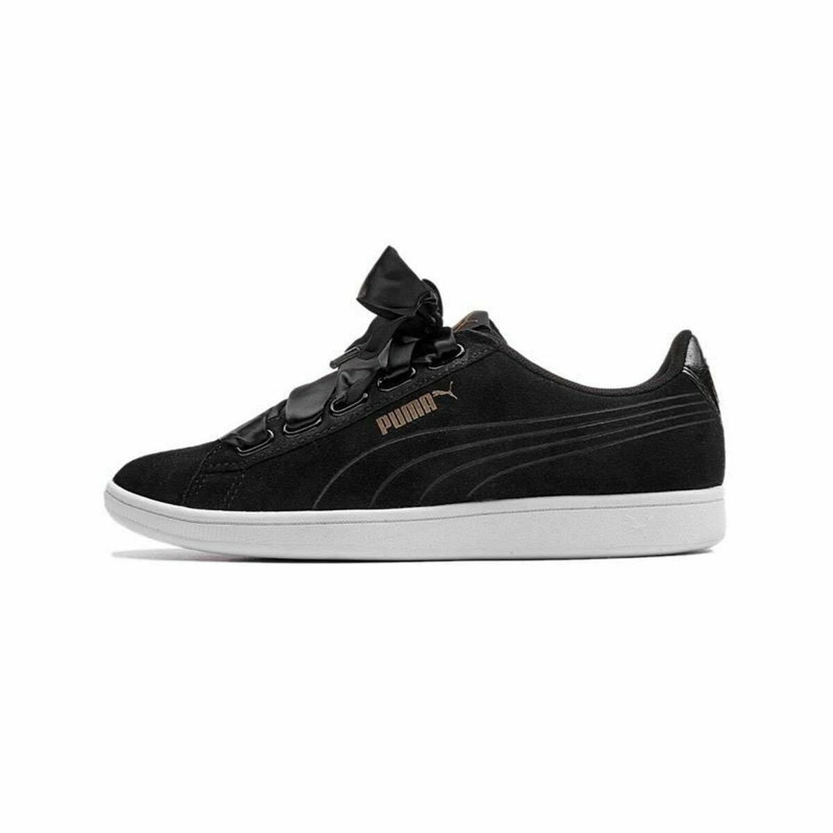 Sportssneakers til damer Puma Vikky Ribbon SD Sort 38