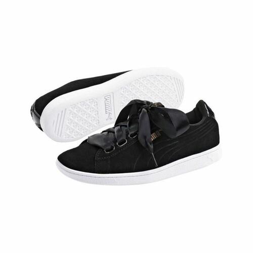 Sportssneakers til damer Puma Vikky Ribbon SD Sort 38