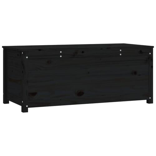 Opbevaringskasse 110x50x45,5 cm massivt fyrretræ grå
