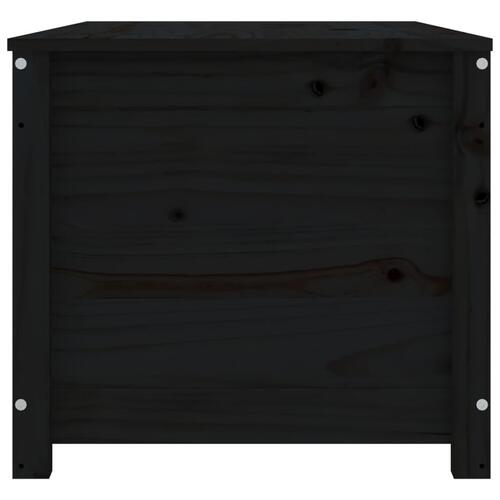 Opbevaringskasse 110x50x45,5 cm massivt fyrretræ grå