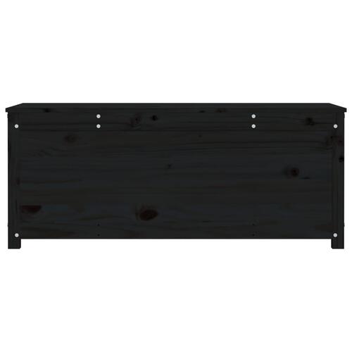 Opbevaringskasse 110x50x45,5 cm massivt fyrretræ grå
