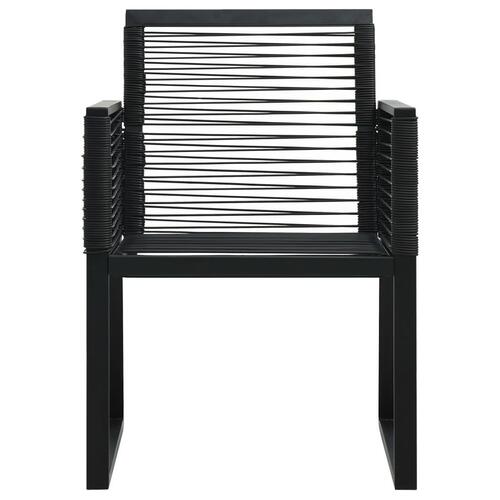 Havestole 4 stk. rattan sort