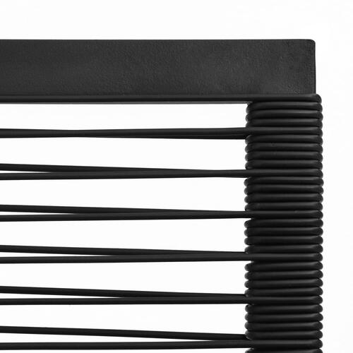 Havestole 4 stk. rattan sort