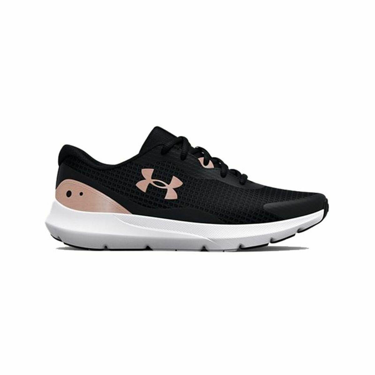 Sportssneakers til damer Under Armour Surge 3 Grå Sort Dame 36.5