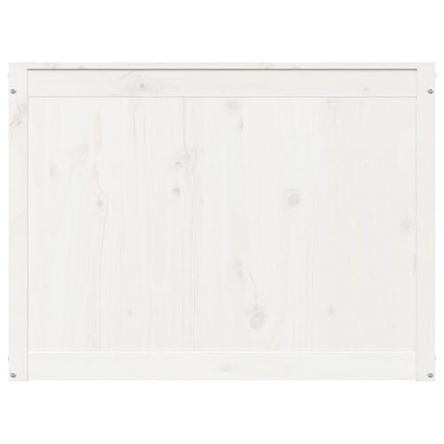 Vasketøjskurv 88,5x44x66 cm massivt fyrretræ hvid