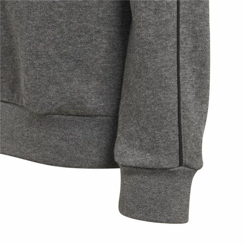 Sweaters uden Hætte til Børn Adidas Core 18 Mørkegrå 5-6 år