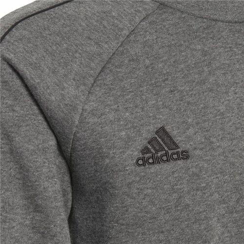 Sweaters uden Hætte til Børn Adidas Core 18 Mørkegrå 5-6 år