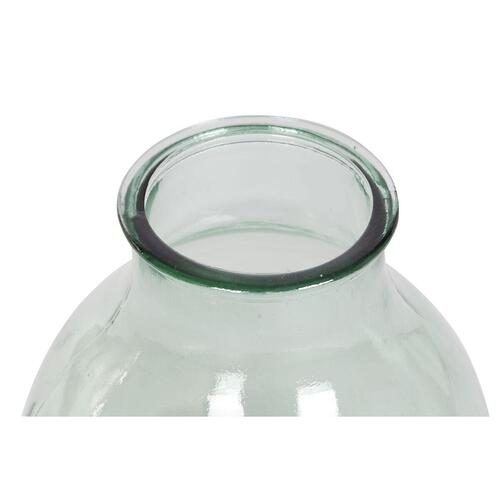 Vase 29 x 29 x 36 cm Grøn Hærdet glas