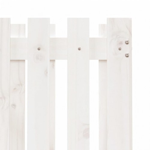 Plantekasse med stakitdesign 70 x 70 x 70 cm - hvid