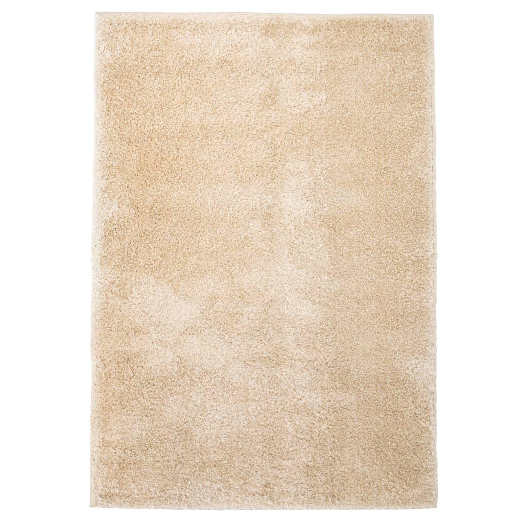 Shaggy tæppe 160 x 230 cm beige