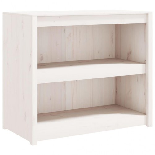 Udendørs køkkenskab 106x55x92 cm massivt fyrretræ hvid