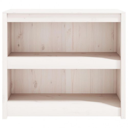 Udendørs køkkenskab 106x55x92 cm massivt fyrretræ hvid