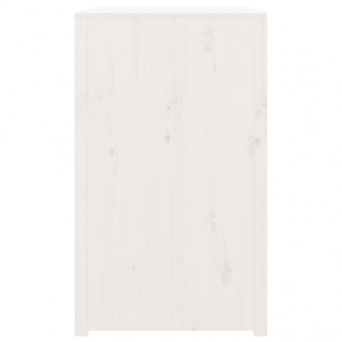 Udendørs køkkenskab 106x55x92 cm massivt fyrretræ hvid