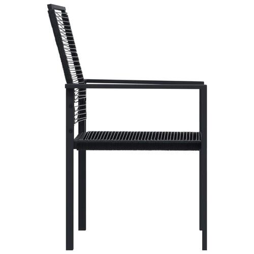 Havestole 2 stk. PVC-rattan sort