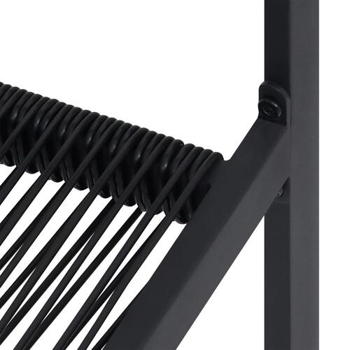 Havestole 2 stk. PVC-rattan sort