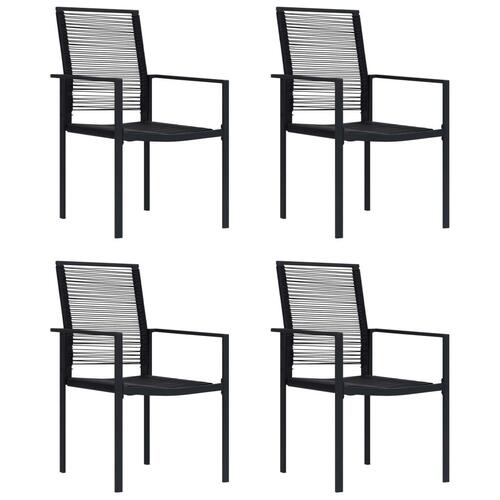 Havelamper 4 stk. PVC-rattan sort