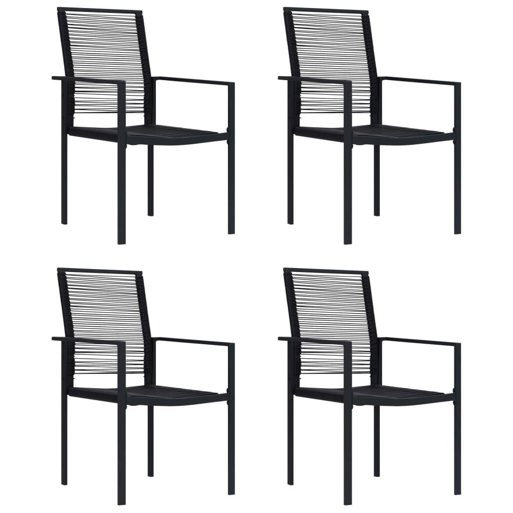 Havelamper 4 stk. PVC-rattan sort