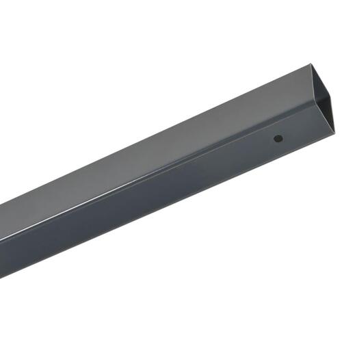 Stolper til havehegn 40 stk. 220 cm stål grå