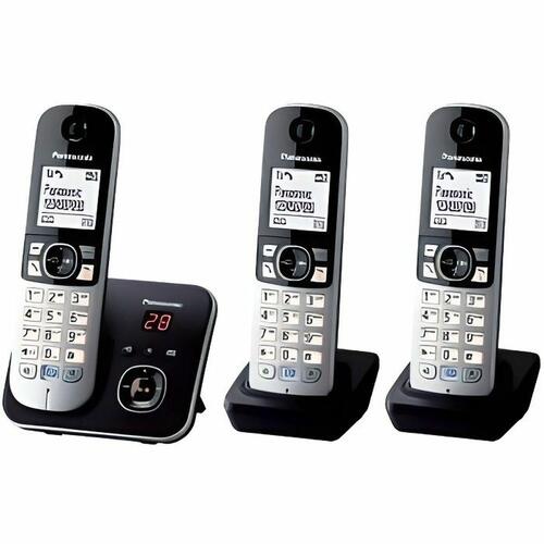 Fastnettelefon Panasonic Corp. KX-TG6823 Sort (OUTLET A+)