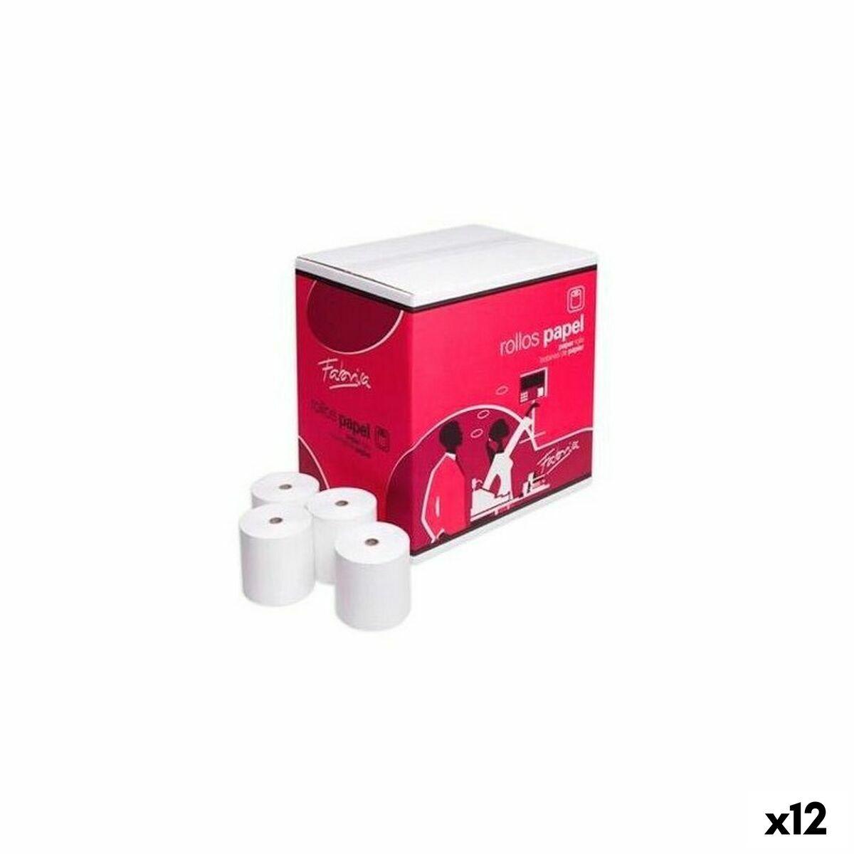 Fabrisa termisk papirrulle - hvid 57 × 35 mm, 12 pk