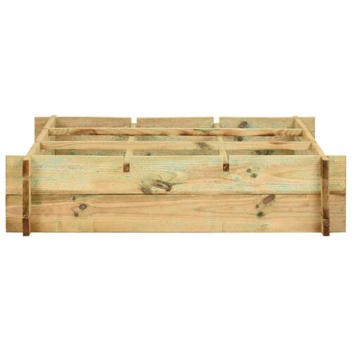 Plantekasse træ imprægneret 90 x 90 x 20 cm