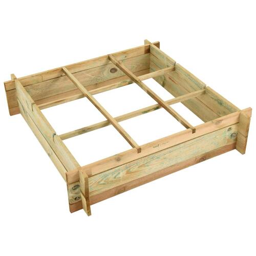 Plantekasse træ imprægneret 90 x 90 x 20 cm