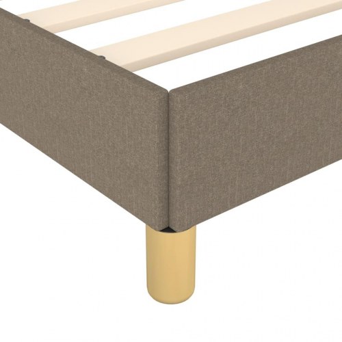 Sengeramme uden madras 80×200 cm - stof, gråbrun
