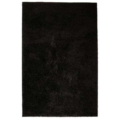 Shaggy tæppe 140 x 200 cm sort