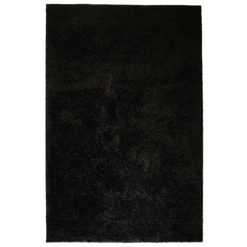 Shaggy tæppe 160 x 230 cm sort