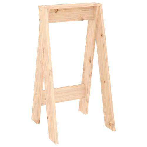 Taburetter 2 stk. 40x40x75 cm massivt fyrretræ