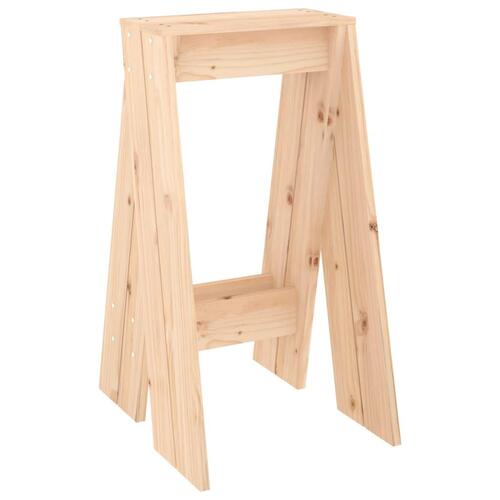 Taburetter 2 stk. 40x40x75 cm massivt fyrretræ