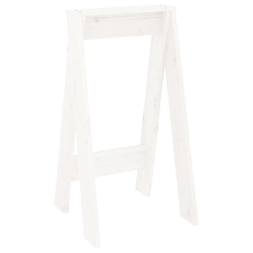 Taburetter 2 stk. 40x40x75 cm massivt fyrretræ hvid