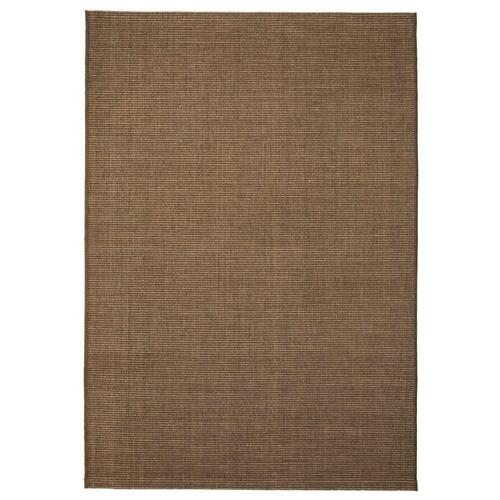 Tæppe sisallook indendørs/udendørs 140 x 200 cm brun