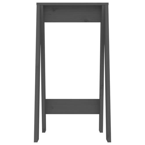 Taburetter 2 stk. 40x40x75 cm massivt fyrretræ grå
