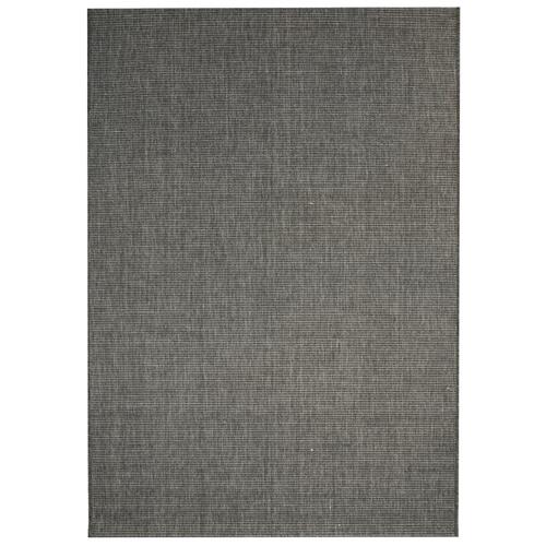 Tæppe sisallook indendørs/udendørs 120 x 170 cm mørkegrå