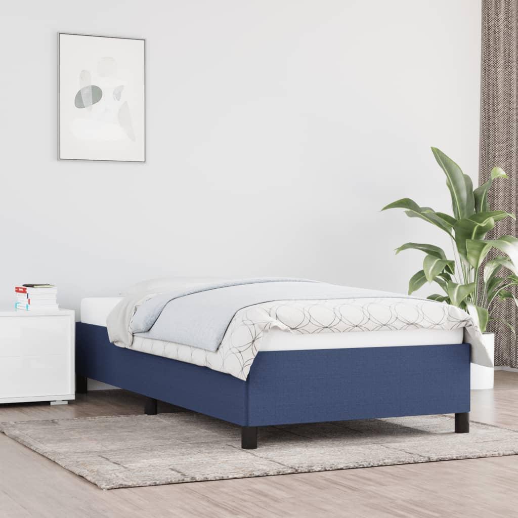 Sengeramme uden madras 80x200 cm stof blå