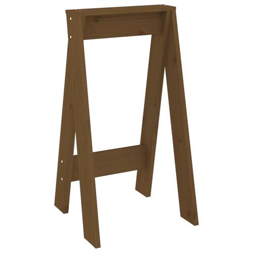 Taburetter 2 stk. 40x40x75 cm massivt fyrretræ gyldenbrun