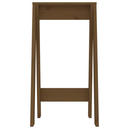 Taburetter 2 stk. 40x40x75 cm massivt fyrretræ gyldenbrun