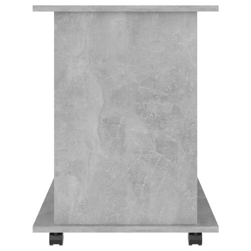 Rulleskab 60x45x60 cm konstrueret træ betongrå
