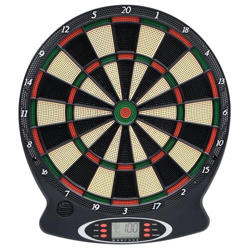 Elektronisk dartskive med dartpile polypropylen sort