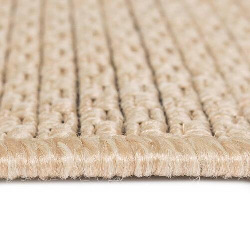 Tæppe sisallook indendørs/udendørs 80 x 150 cm beige