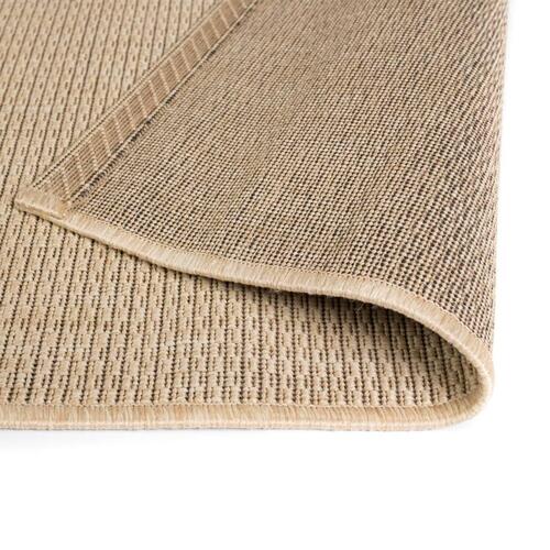 Tæppe sisallook indendørs/udendørs 80 x 150 cm beige